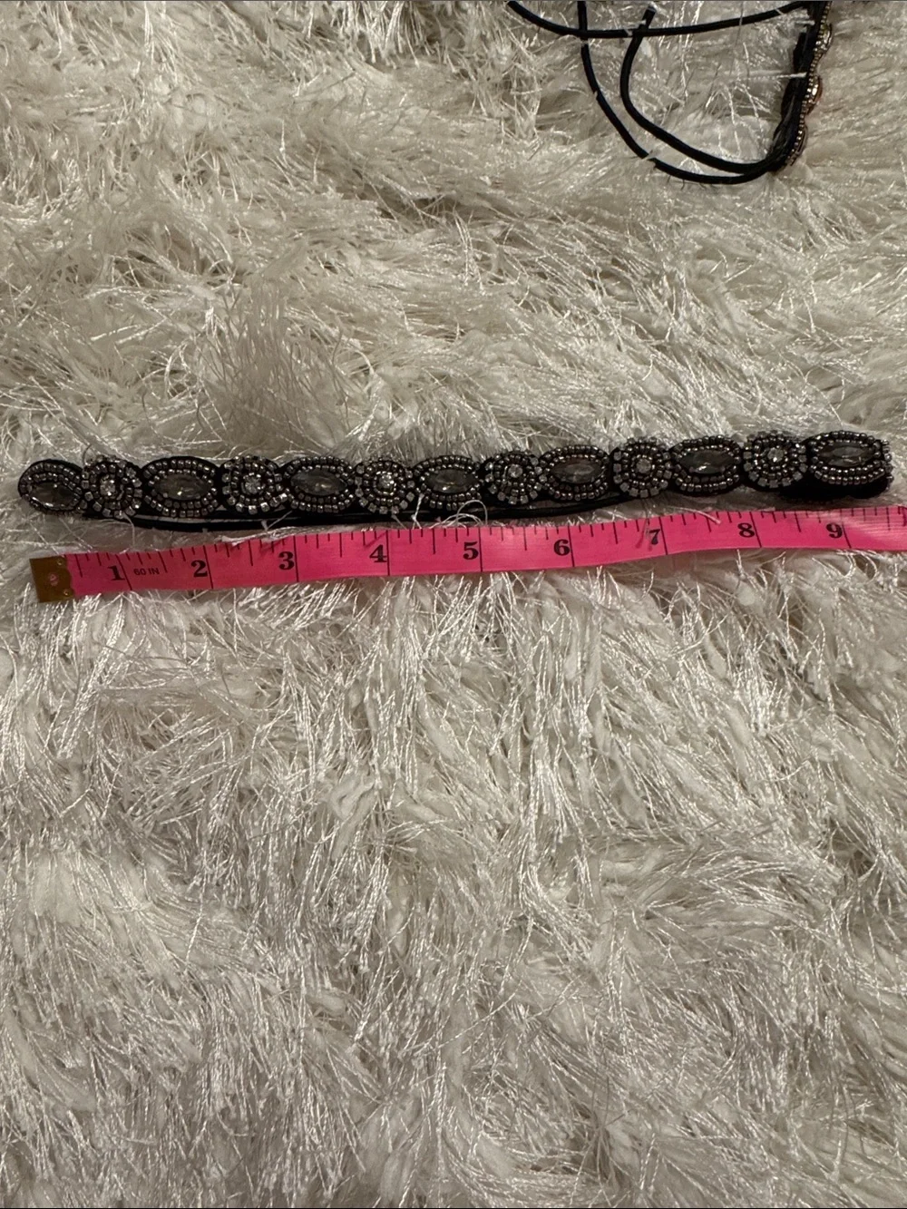 Set of Women's Decorative Hairbands in Silver, Black, Blue, Pink, Turquoise